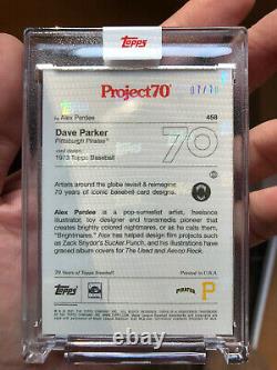 Project 70 2021 Topps Dave Parker By Alex Pardee Rainbow Foil #7/70