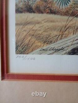 Quail Unlimited Dave Chapple Print And Stamp In Frame