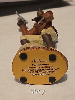 RARE! DAVE STEVENS The ROCKETEER Statue & Tin Dark Horse Deluxe #277/500 MIB