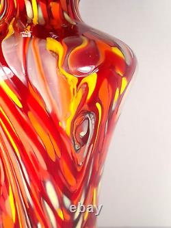 RARE Fenton 2007 Dave Fetty Mosaic Swirl Art Glass Vase Limited Edition #510/750