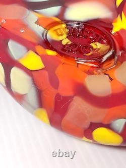 RARE Fenton 2007 Dave Fetty Mosaic Swirl Art Glass Vase Limited Edition #510/750