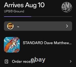SIGNED STANDARD Dave Matthews Band SPAC Limited Edition X/ 100 Order confirmed