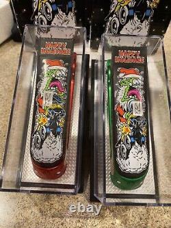 Set Of 2 Red & Green 2010 EVO Drag Bus Kustomcity Happy Holidaze Dave Chang