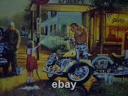 Spring Cleaning by Dave Barnhouse Indian Motorcycle print. Signed and numbered