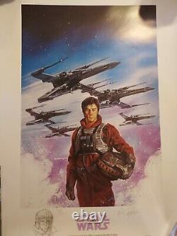 Star Wars Dave Dorman Lithograph Wedge Signed Limited Edition #5/1500 Remarque