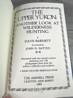 THE UPPER YUKON Dave Barnett AMWELL PRESS Leather SIGNED Limited Edition HUNTING