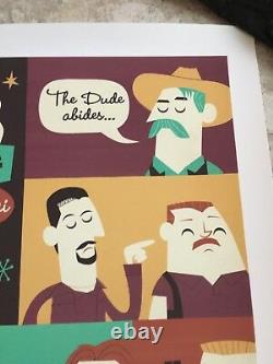 The Big Lebowski Movie Poster Art Print 33/45 The Dude Dave Perillo mondo SDCC