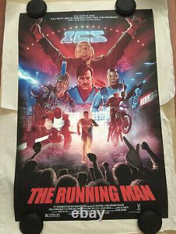 The Running Man Print Poster Limited Edition 60/70 Artist Dave Merrell