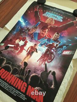 The Running Man Print Poster Limited Edition 60/70 Artist Dave Merrell