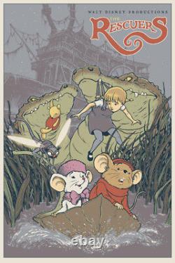 The rescuers by Dave petersen Rare sold out Mondo