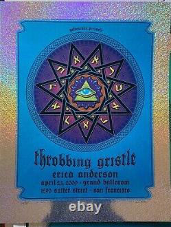 Throbbing Gristle Poster by Dave Hunter 2009, San Francisco ed22 Blue variant