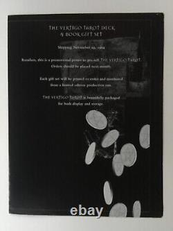 Unused VERTIGO TAROT 1995 withpromo DEATH poster, 1st ed hc bk & cards by MCKEAN