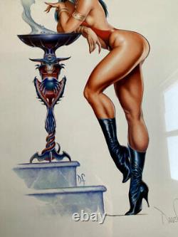 VAMPIRELLA- limited edition original art print by Dave Stevens! Signed #163/1200