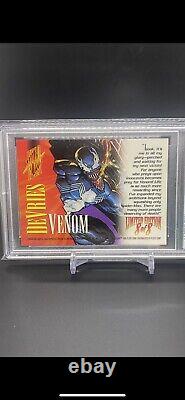 Venom 1995 Fleer Marvel Masterpieces Holoflash #8 PSA 9 Pop 15 NO 10s DeVries