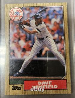 Vintage 1987 TOPPS RUDY LAW DAVE WINFIELD MISCUT MISPRINT ERROR MISTAKE Card