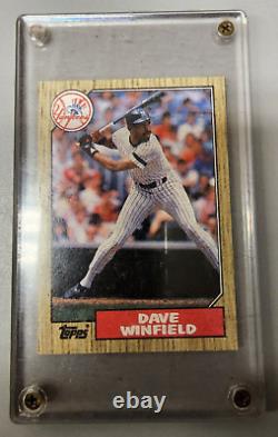 Vintage 1987 TOPPS RUDY LAW DAVE WINFIELD MISCUT MISPRINT ERROR MISTAKE Card