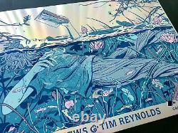 Yin Shian Ng Dave Matthews Band DMB Tim Reynolds Rainbow Foil Art Print Poster