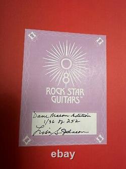 108 Guitares de Rock Star édition limitée 10ème anniversaire signée par Dave Mason 1/36