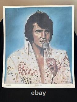 1977 Lithographie Elvis Edition Limitée Signée Et Numérotée Par Dave Scarboro