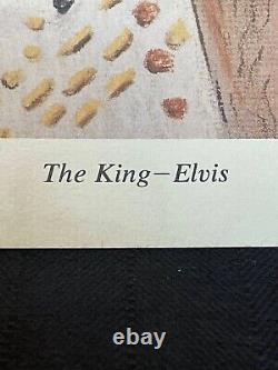 1977 Lithographie Elvis Edition Limitée Signée Et Numérotée Par Dave Scarboro