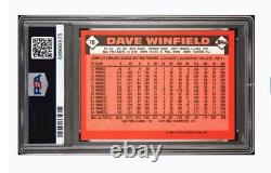 1986 TIFFANY #70 DAVE WINFIELD? PSA 9? (Pop. 12)? Super RARE Topps