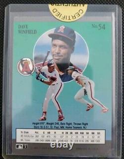 1991 Fleer Ultra Dave Winfield Édition Diamant One Of One 1/1 Certifié HOF