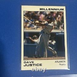 1991 STAR CO. MILLENNIUM DAVE JUSTICE SET UNIQUEMENT 200 ENSEMBLES AvecPromo? EBAY POP 1