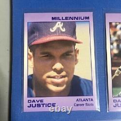 1991 STAR CO. MILLENNIUM DAVE JUSTICE SET UNIQUEMENT 200 ENSEMBLES AvecPromo? EBAY POP 1