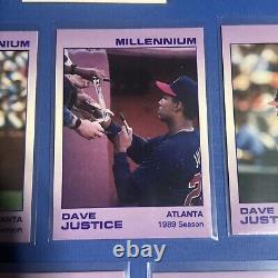 1991 STAR CO. MILLENNIUM DAVE JUSTICE SET UNIQUEMENT 200 ENSEMBLES AvecPromo? EBAY POP 1