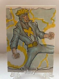 2016 Chef-d'œuvre Marvel Trading Card Havok artiste Dave Lynch 1/1