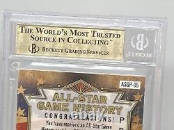 2019 Feuille ITG Utilisé Multijoueur All Star Game 6 Relique NOLAN RYAN BGS 9.5 POP 1