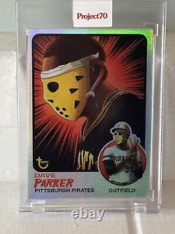 2021 TOPPS Projet 70 DAVE PARKER PAR ALEX PARDEE FOIL ARC-EN-CIEL 25/70 #458