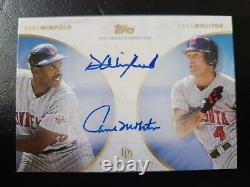 '2022 Topps DAVE WINFIELD PAUL MOLITOR Dynamic Duals Double Auto BLEU 20/25'