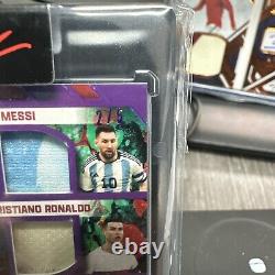 2023 Feuille d'art du sport Octad avec Pelé, Messi, Cristiano Ronaldo, GU Patch 2/5