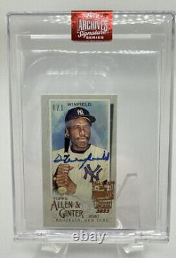 2023 Topps Archives Signatures Dave Winfield 1/1 HOF 2020 Allen & Ginter<br/>
<br/>2023 Topps Archives Signatures Dave Winfield 1/1 HOF 2020 Allen & Ginter