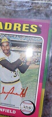 2024 Topps Heritage Dave Winfield Encre Rouge Véritable Autographe /75 San Diego Padres