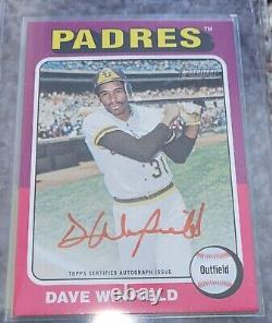 2024 Topps Heritage Dave Winfield Encre Rouge Véritable Autographe /75 San Diego Padres