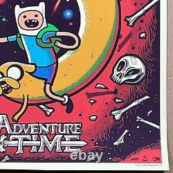 Adventure Time Limited Edition Mondo Affiche D'impression D'écran Dave Quiggle 24 X 18