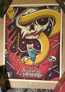 Adventure Time Par Dave Quiggle Art Mondo Édition Limitée Imprimé 18 X 24 Po