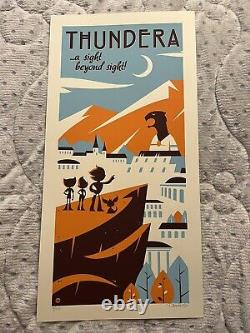 Affiche d'art imprimée Thundera Thundercats de Dave Perillo Gallery 1988 lion-o cheetara