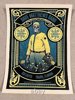 Affiche de Dave Matthews Band Tampa 2023 Innings Festival Methane Studios #/600