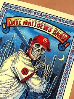 Affiche de Dave Matthews Band Tempe 2020 Innings Festival Méthane Signée #/460