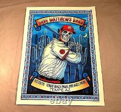 Affiche de Dave Matthews Band Tempe 2020 Innings Festival Méthane Signée #/460