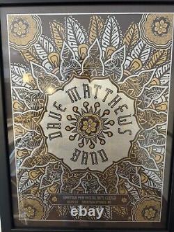 Affiche de concert officielle en édition limitée de Dave Matthews Band 2010 SPAC Methane