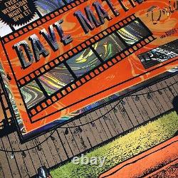 Affiche de la série Drive In de Dave Matthews Band à Noblesville Swirl Foil Helton 6/29/19