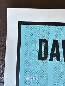 Affiche de la tournée de concerts de Dave Matthews Band 2021 Édition limitée (bleue)