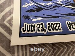 Affiche de tournée Dave Matthews Band édition limitée et numérotée VA Beach 2022