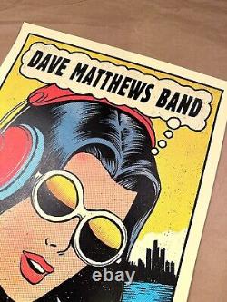 Affiche du Dave Matthews Band Clarkston 2018 Methane Signée AP DTE Energy 6/6