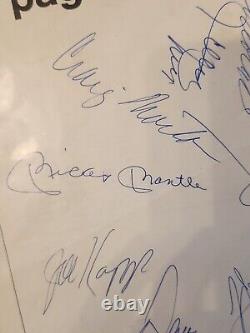 Autographe de Mickey Mantle + bien d'autres. Mantle, Berra, Aaron, Banks
