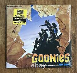 Bande originale du film GOONIES scellée vinyle CANARY YELLOW FYE /1000 Neuf